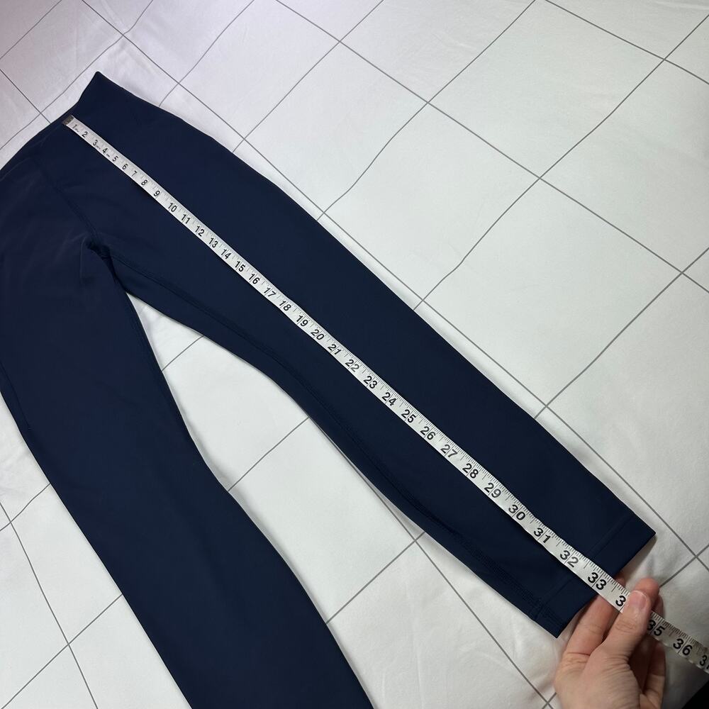 Lululemon Leggings Womens 6 Blue Instill High Rise 25" Yoga Smooth Gym Pilates - Picture 10 of 10